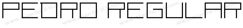 Pedro regular字体转换